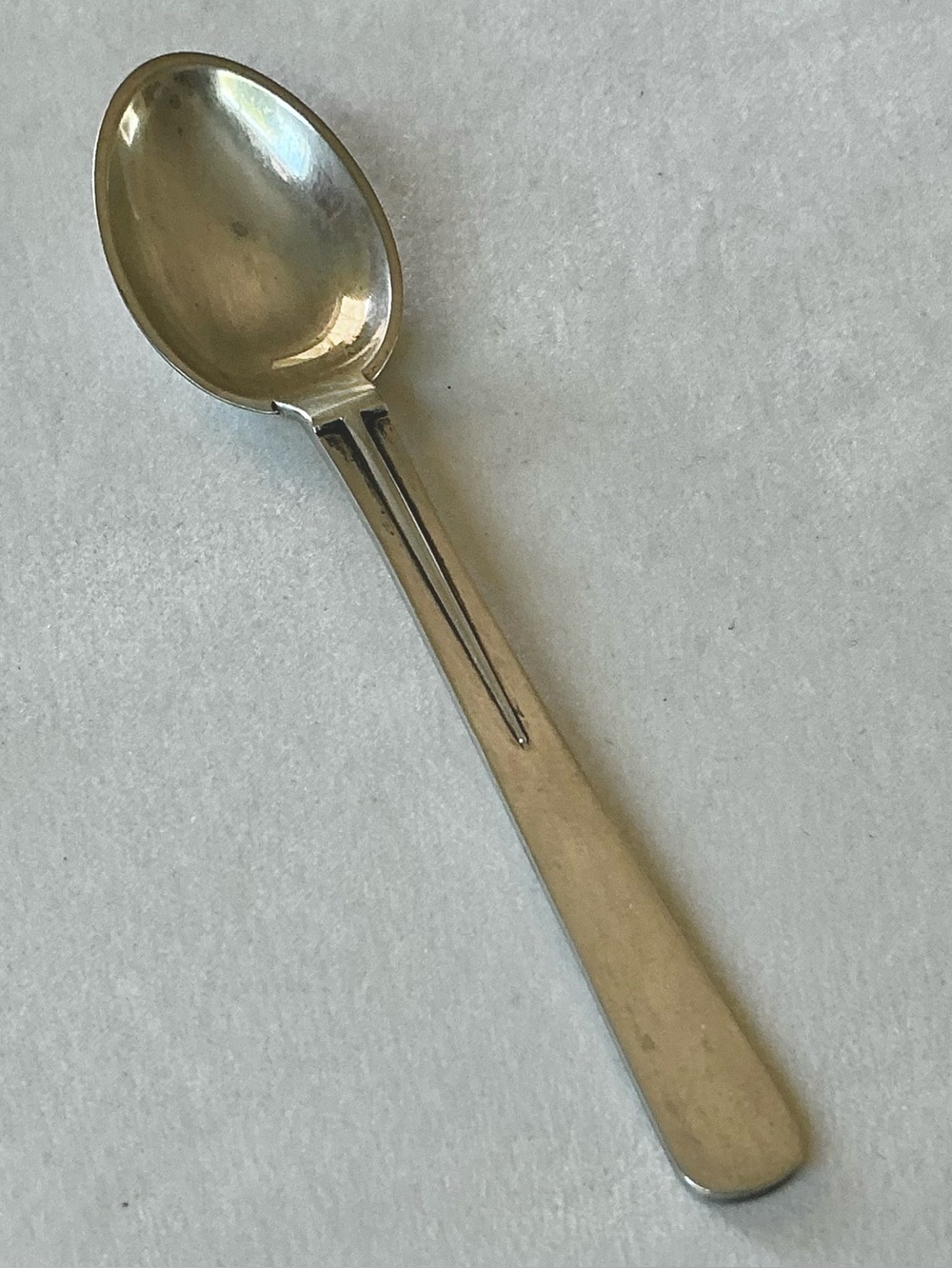 Modernist Danish Sterling Silver Demitasse Spoon Pattern #17 - Hans Hansen